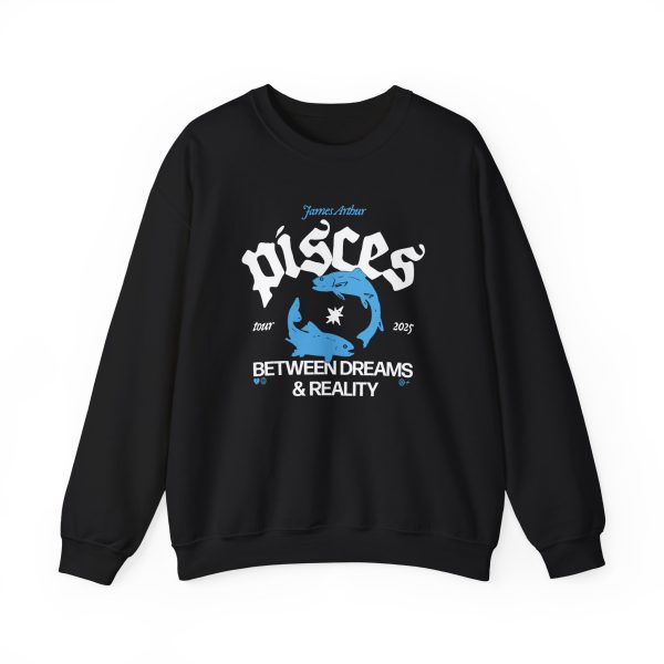 James Arthur Pisces Raglan Unisex Heavy Blend™ Crewneck Sweatshirt
